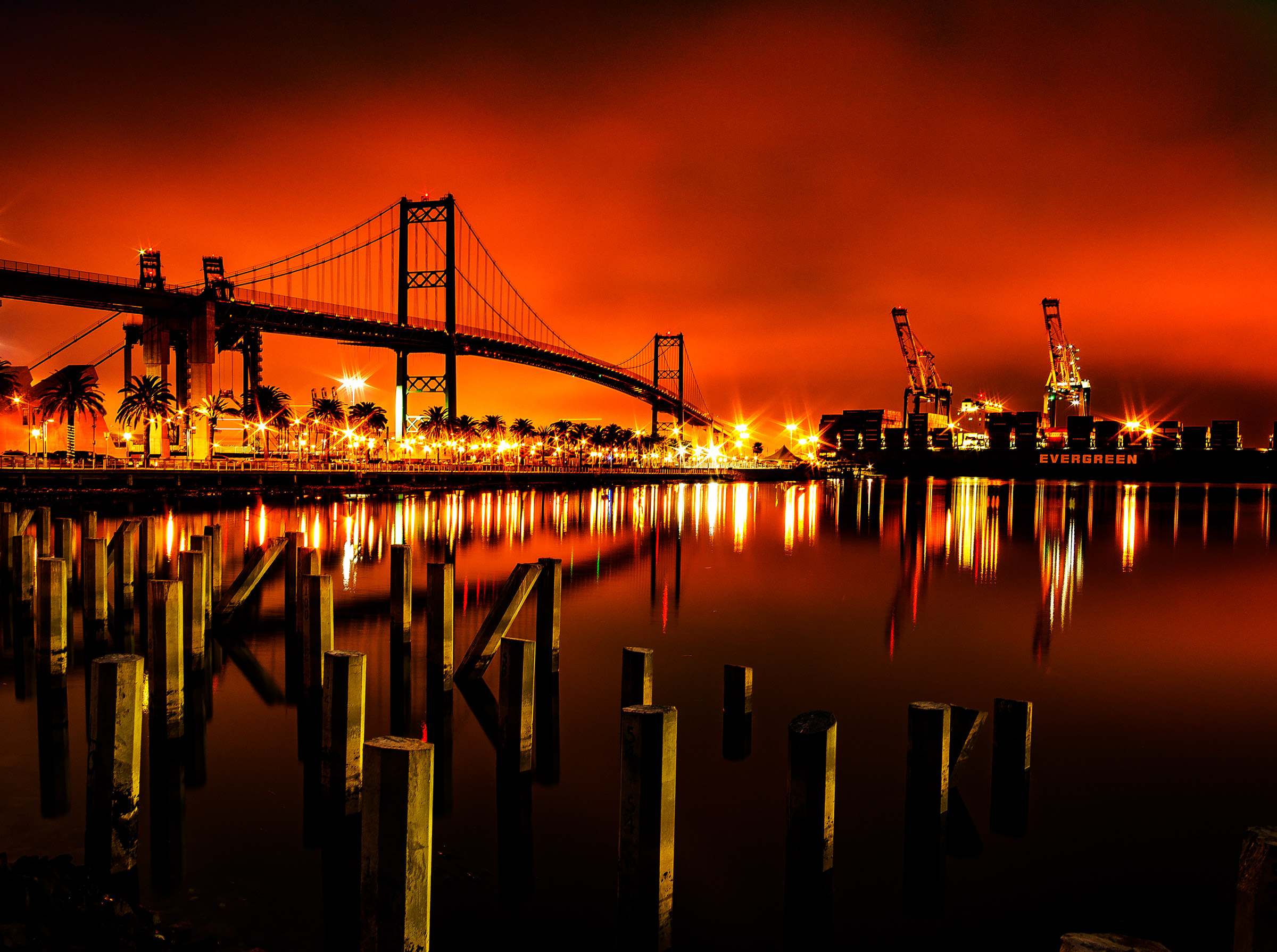 San Pedro Harbor by Scott Crawford